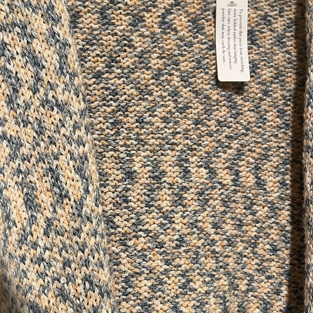 Soft Surroundings Tie Front Patterned Sweater - image 5